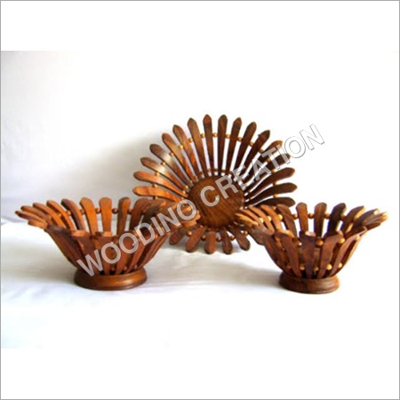 Wooden Fruit Basket By WOODINO CREATION