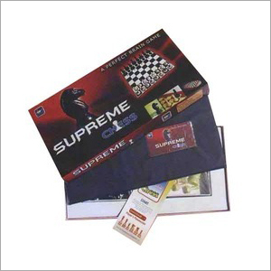 Multicolor Supreme Chess Board Game Box