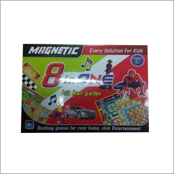 Kids Magnetic 8 In One Game Board - Plastic, Multicolor Design | Engaging Indoor Fun for Children