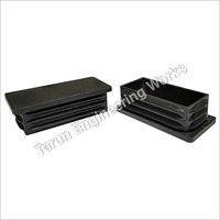 Rectangle Pipe End Cap - Hdpe Material, Size 2x1 Inches, Color Black | Durable Seal Cap, Threaded Type, 100 Pieces Per Packet