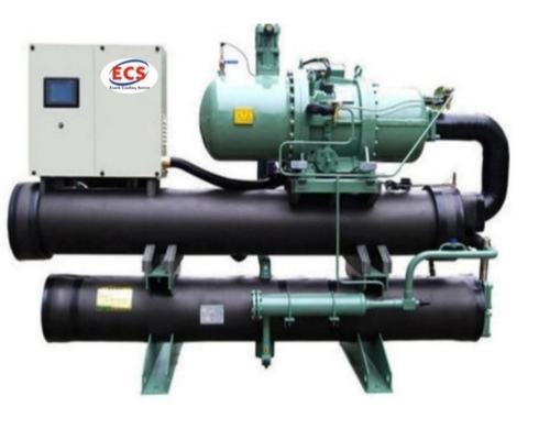 60Tr Water Cooled Screw Chiller Plant Application: Industry