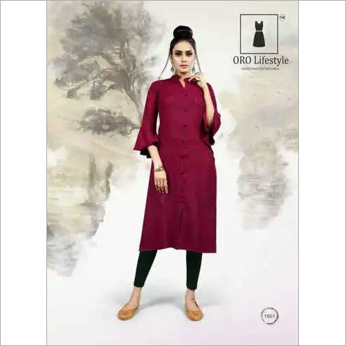 A-Line Cut Kurti Bust Size: . Inch (In)