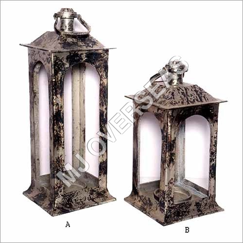 Silver Aluminum Candle Lanterns