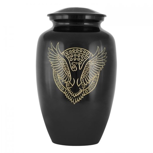 New Roosevelt Black Brass Urn