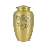 Gold Eagle Medallion Matte Brass New