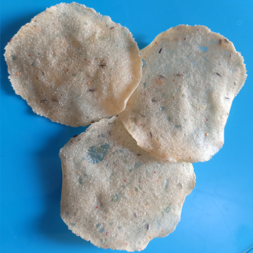 200gm Sabudana Papad - Sabudana, 200gm, Brown Color | Spicy Flavor, Disk-Shaped Snack, Authentic Preparation with Rock Salt