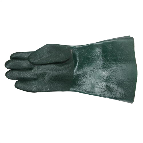 PVC Supported Green Hand Gloves
