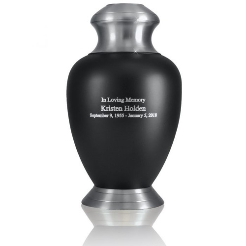 Beautiful Modern Black Urn
