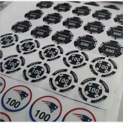 Paper Poker Chip Sticker