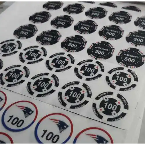 Poker Chip Decal 