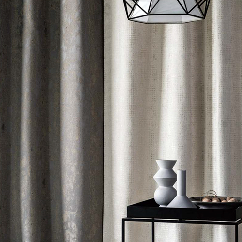 grey and cream curtain fabric