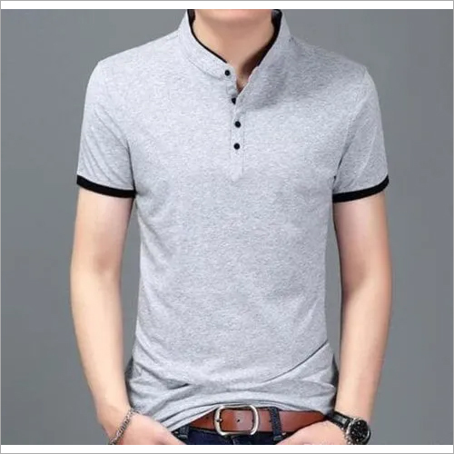 Grey Mens Cotton T-Shirts