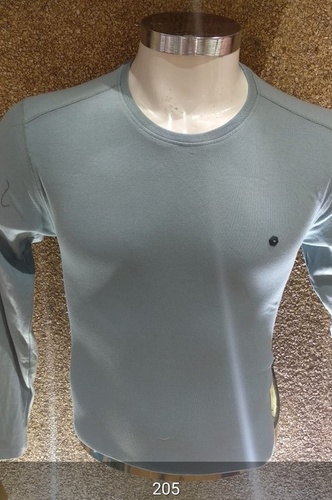 FULL SLEEVE T SHIRT - Cotton, Sizes L/M/XL, Available in 6 Colors | Short Sleeves, O-Neck, Plain Pattern for Male, Warranty: One Time Wash