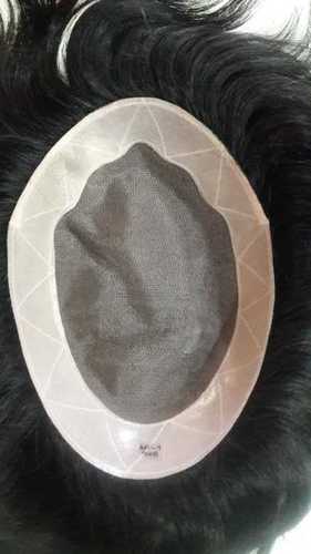 Hair Patch - 8x6 Inch, Natural Black | Skin Base, 120% Density, Breathable, Comfortable, Durable, Easy Application, Invisible, Natural Look, Secure Fit, Versatile