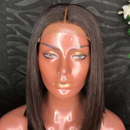 Full Lace Wig - Human Hair, Bob Length, 150% Density, Natural Black Color | Natural Look, Versatile Style, Comfortable Fit, Breathable Cap