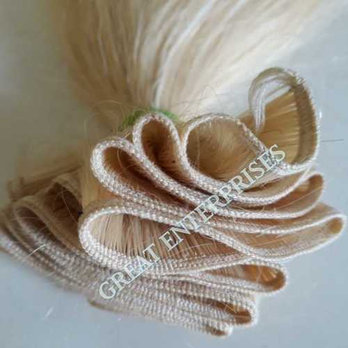 Machine Weft Blonde Hair