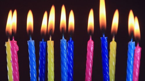 Multiple Color Available Birthday Wax Candle