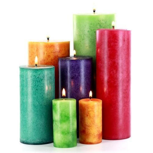 Multiple Color Available Coloured Wax Candle