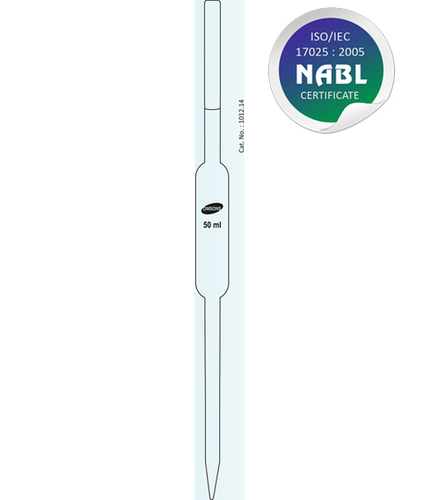 Glassware Pipette Volumetric Nabl Certified