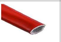 Easy To Use Silicon Quoted Fibre Glass Sleeves