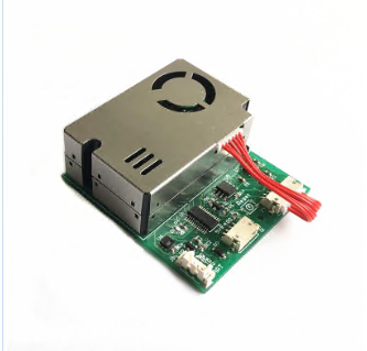HW300D2 Four-In-One Air Detection Sensor Module - Steel, 55.8x50x19.5mm, RS485 UART Output | PM2.5 PM10 Temperature Humidity Sensor, Long Service Life, Precise Design