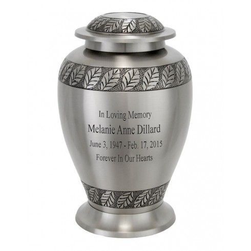 Pershing Leaves Brass Urn Beautiful