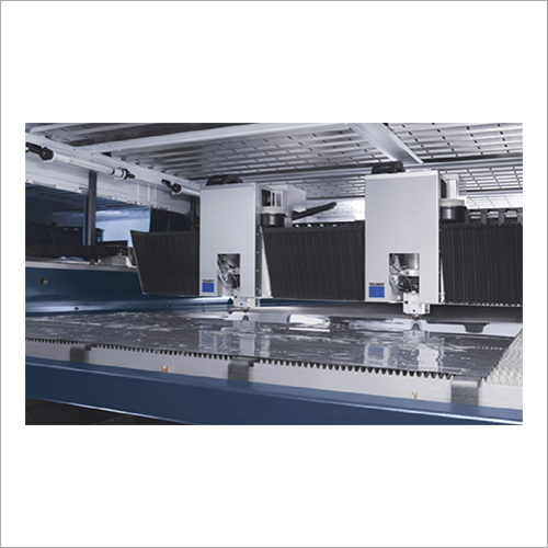 Metal Laser Cutting Machine - Metal High Precision Cuts White CNC CO2 Laser Touch Screen PLC Control Water Cooling Supports DXF