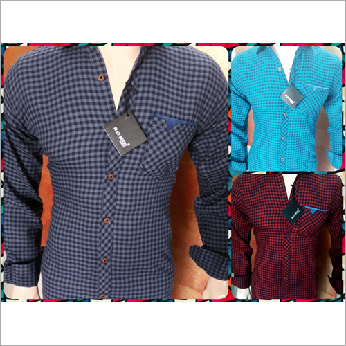Available In Multicolored Casual Designer Check Shirt