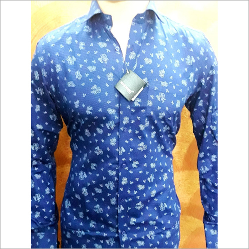 Printed Blue Fancy Shirt