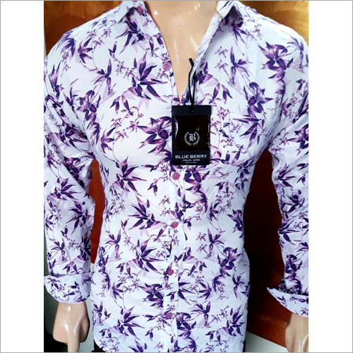 Available In Multicolored Printed Violet Shirt