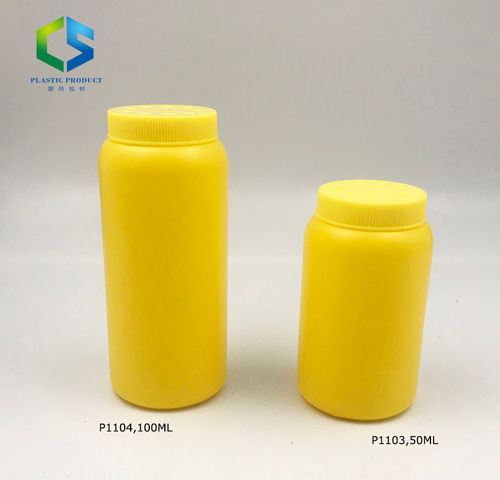 100g round plastic baby talc powder shaker bottle with mesh filter cap