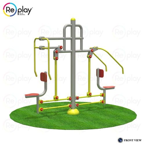 Outdoor Playground Double Sit And Pull