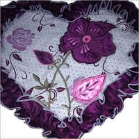 Heart Shape Cushion Cover - Cotton And Sateen Material, Multicolored Options, Customizable Sizes And Styles, Easy To Clean, Zipper Closure