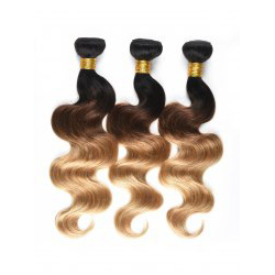 Black/Brown Ombre Body Wave Hair Wefts