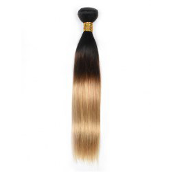 Ombre Straight Indian Human Hair Weft
