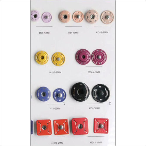 Enamel Sew On Snap Button