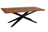 Industrial design  cross iron legs  table