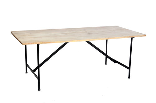 Industrial dining table with wooden top Artisan Table