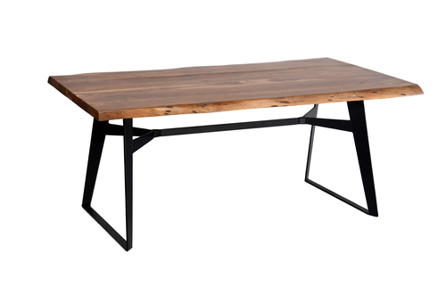 Vintage Industrial Table with Reclaimed Wood top