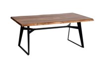 Vintage Industrial Table with Reclaimed Wood top