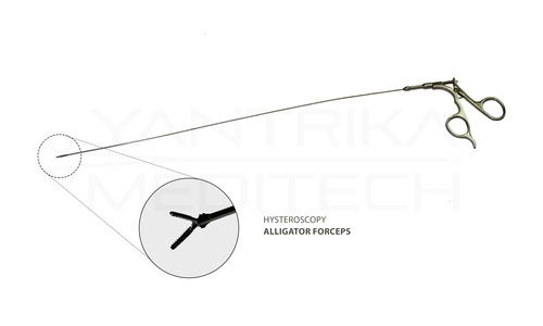 Hysteroscopy Alligator Forceps - Stainless Steel, 5FR | Autoclavable, Corrosion Resistant, Portable, Easy to Use