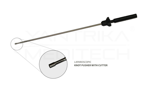 Laparoscopic Knot Pusher with Cutter