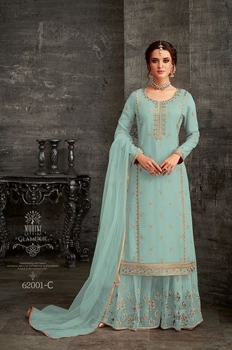 Sky Blue  Palazzo Suit