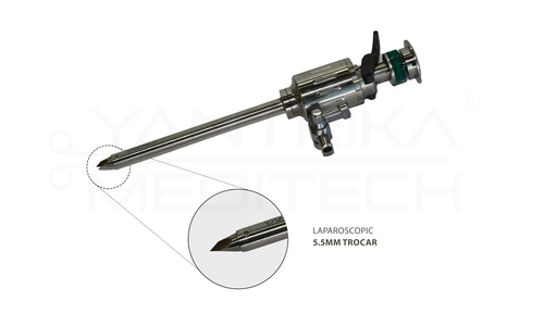 Stainless Steel Laparoscopic Trocar 5.5Mm