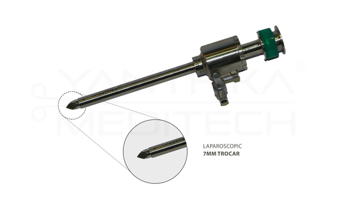 Stainless Steel Laparoscopic Trocar 7Mm