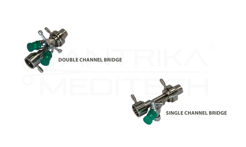 Double Channel Bridge - Stainless Steel, Autoclavable | Compatible with Karl Storz Scopes, Durable, Reusable, Precise