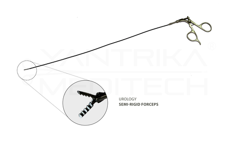 Semi Rigid Forceps - Stainless Steel 7FR, Autoclavable | Precise Grasping, Ergonomic Grip, Sterile Packaging