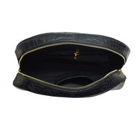 Croco Printed Designer Leather Clutch Bag