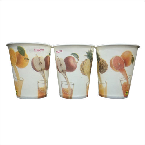 Designer Printed Disposable Juice Glass