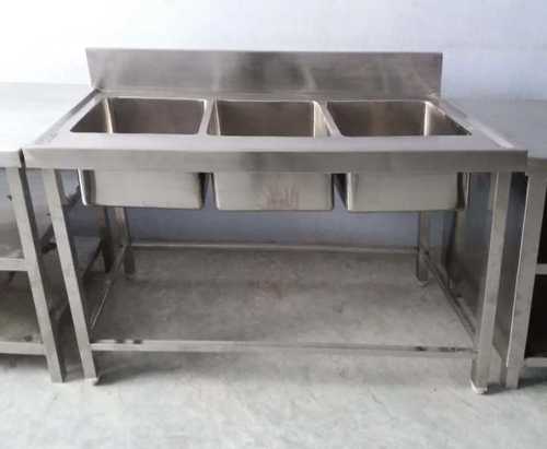 Commercial Three Unit Sink
